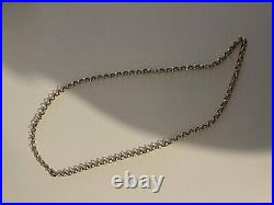 Solid 9ct Gold Heavy Necklace 22 inches and hallmarked 22.74grams