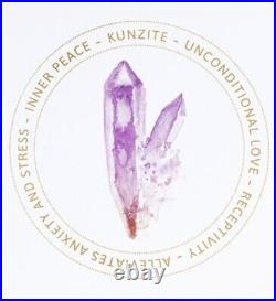 Solid 9ct Gold Necklace Chain & Spectacular Kunzite Pendant in Giftbox