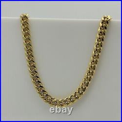 Solid 9ct Yellow Gold 4.5mm Miami Cuban Link Curb Chain 20 Inch Necklace 11GR