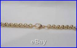 Solid 9ct Yellow Gold Belcher Chain 20 (51cm) 42.1grams