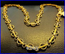 Solid Hallmarked 38cm 9ct Gold Necklace