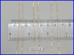 Sparkly 9ct Yellow Gold Trace Chain 9K 0.9mm 1mm 1.2mm Fine Necklace 14 to 22