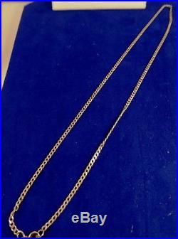 Strong Ladies Mens 9ct Gold 18 MICROCURB Chain Necklace Dia Cut 2mm4.2gr 409n