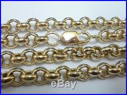 Stunning 9ct Gold 24 Round Belcher Chain Fully hallmarked