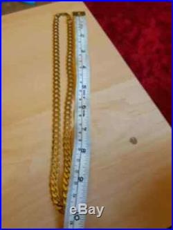 Stunning 9ct Gold Women / Mens Heavy Curb Chain 31g