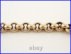 Stunning 9ct Yellow Gold Belcher Chain Bracelet 7.31g 21cm / 8.25