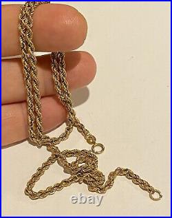 Stunning 9ct gold Italian Rope chain, 4.35 gr, 50 cm