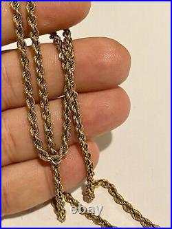 Stunning 9ct gold Italian Rope chain, 4.35 gr, 50 cm