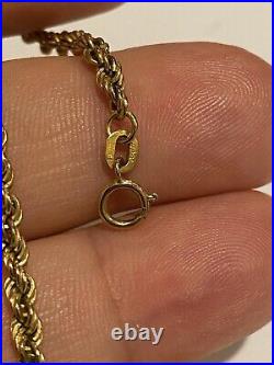 Stunning 9ct gold Italian Rope chain, 4.35 gr, 50 cm