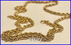 Stunning 9ct gold Italian Rope chain, 4.35 gr, 50 cm