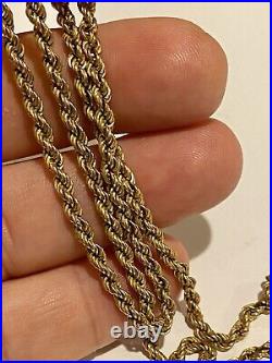 Stunning 9ct gold Italian Rope chain, 4.35 gr, 50 cm