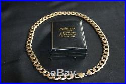 Stunning Heavy Fashion (85 Gram) Hallmarked 9ct Gold Curb Chain (22 Inch)