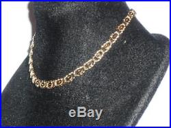 Stunning Ladies 9ct Gold Unusual Design Link Bracelet 7.25 Chain 9k