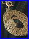Stunning-Long-9ct-375-Gold-22-22-Inches-Chain-In-Excellent-Condition-Hallmark-01-vw