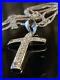 Super-Sparkly-Solid-9ct-White-Gold-Real-Diamond-Cross-Pendant-18-Chain-Necklace-01-hxip