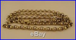 Superb LONG 9ct Gold 27 BELCHER Chain Necklace Hm 41gr 5mm link RRP£2050 cx263
