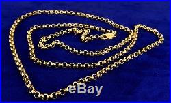 Superb Long Solid 9ct Gold 29 BELCHER Chain Hm 18gr 3.5mm RRP £900 cx883