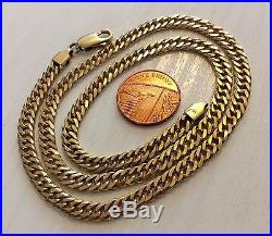 Superb Quality Full Hallmarked Vintage Solid Heavy 9ct Gold Chain 9ct Neck Chain