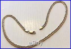 Superb Quality Full Hallmarked Vintage Solid Heavy 9ct Gold Chain 9ct Neck Chain