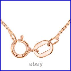 TJC 9ct Rose Gold Venetian Box Chain Size 18 Inches with Spring Ring Clasp