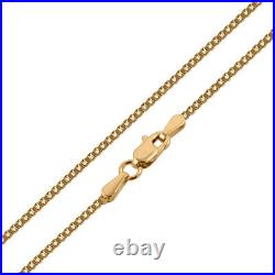 TJC 9ct Yellow Gold Box Chain Necklace Size 20 Inches Metal Wt. 2.2 Grams