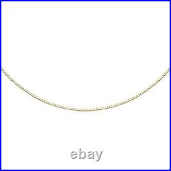TJC 9ct Yellow Gold Box Chain for Unisex Size 22 Inches Metal Wt. 1.4 Gms