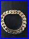 Top-Quality-Vintage-Heavy-Solid-9ct-Gold-Mens-Tight-Curb-Link-Bracelet-100g-01-wf