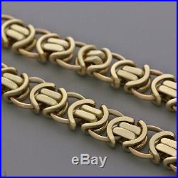UK Hallmarked 9ct Gold Heavy Byzantine Chain -30 -11mm -152G RRP £6090 (B21 30)