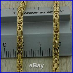 UK Hallmarked 9ct Gold Italian Byzantine Chain 16 -4mm 16g RRP £615 (I6 16)