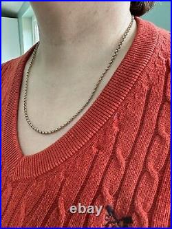 UNISEX HEAVY 9Ct Y Gold Belcher Chain Necklace 3mm London 1999, 12.37Gr, 51Cm