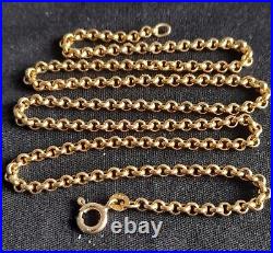 Unoaerre 9ct Gold Belcher Chain Necklace, 51cm x 3mm, 7.10g, Full Hallmarks