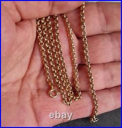 Unoaerre 9ct Gold Belcher Chain Necklace, 51cm x 3mm, 7.10g, Full Hallmarks