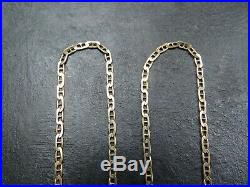 VINTAGE 9ct GOLD ANCHOR LINK NECKLACE CHAIN 18 inch C. 1990