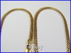 VINTAGE 9ct GOLD BISMARK LINK NECKLACE CHAIN 16 1/2 inch 1993