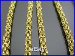 VINTAGE 9ct GOLD BYZANTINE LINK NECKLACE CHAIN 24 inch C. 1990