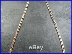 VINTAGE 9ct GOLD CLEOPATRA LINK NECKLACE CHAIN 16 inch C. 1980