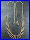 VINTAGE-9ct-GOLD-CLEOPATRA-S-LINK-NECKLACE-CHAIN-17-1-2-inch-C-1980-01-qxyt