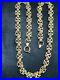 VINTAGE-9ct-GOLD-FANCY-FLAT-BYZANTINE-LINK-NECKLACE-CHAIN-17-1-2-inch-C-2000-01-ah