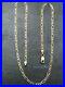 VINTAGE-9ct-GOLD-FIGARO-LINK-NECKLACE-CHAIN-18-inch-C-1990-01-omf