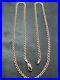 VINTAGE-9ct-GOLD-FLAT-ANCHOR-LINK-NECKLACE-CHAIN-24-inch-1990-01-cl