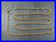VINTAGE-9ct-GOLD-FLAT-CABLE-LINK-NECKLACE-CHAIN-16-inch-C-1990-01-pfir