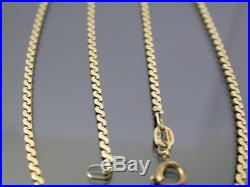 VINTAGE 9ct GOLD FLAT S LINK NECKLACE CHAIN 20 inch 1978