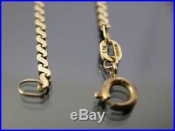 VINTAGE 9ct GOLD FLAT S LINK NECKLACE CHAIN 20 inch 1978