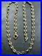 VINTAGE-9ct-WHITE-YELLOW-GOLD-GUCCI-or-ANCHOR-LINK-NECKLACE-CHAIN-18-inch-C-2000-01-ch