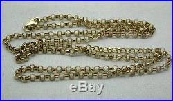 Very Nice Quality 9ct Gold Belcher Link Chain 28 In Length