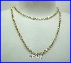 Very Nice Quality 9ct Gold Belcher Link Chain 28 In Length