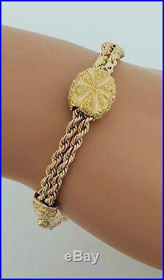 Very Pretty Victorian 9ct Gold Albertina Watch Albert Chain / Bracelet. NICE1