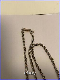 Victorian 9ct Gold Belcher Chain 2.35 Grams 15 Inch Freepost Uk