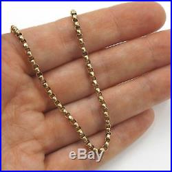 Victorian 9ct Gold Belcher Chain, 20 Inch 51 cms, 6.9 Grams