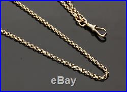 Victorian 9ct Gold Very Long 66 Guard/muff Chain